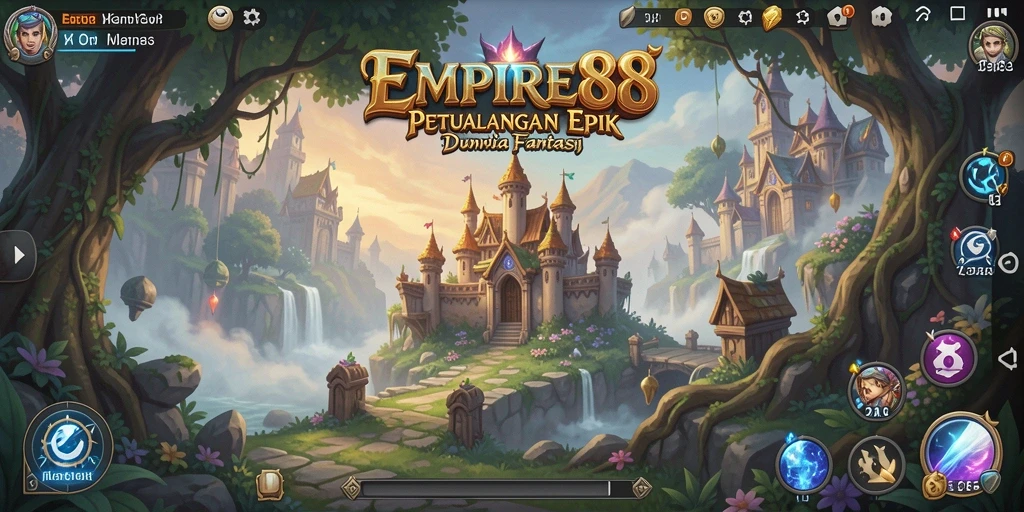 Screenshot gameplay EMPIRE88 menampilkan petualangan seru di dunia fantasi.