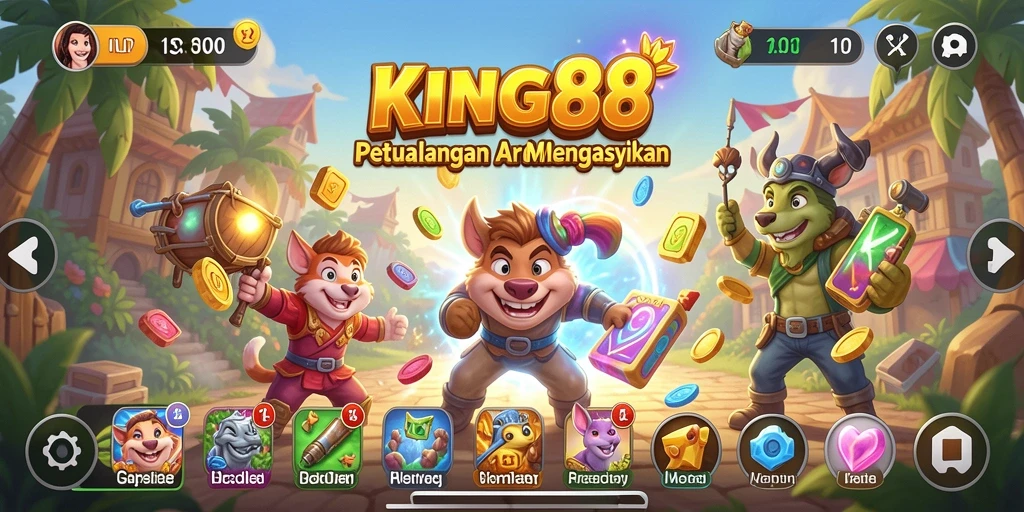 Screenshot KING88 menampilkan aksi seru dalam gameplay Arcade.